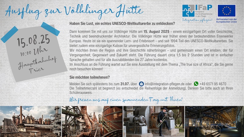 Ein Angebot an alle Netzwerkpartner und Interessierte am Projekt IFaP sowie deren Mitarbeitende aus Drittstaaten, die sich im Integrationsprozess befinden.
