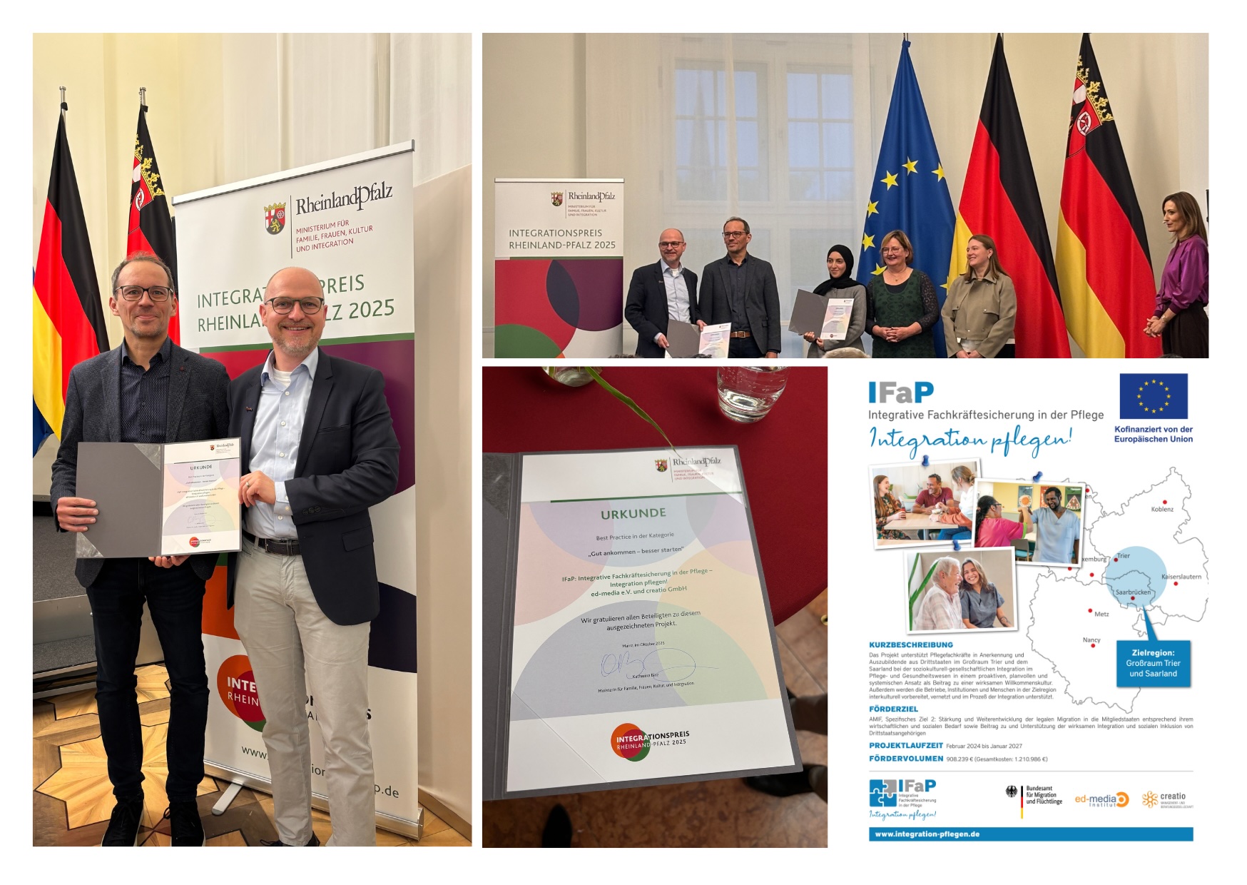 29. Oktober 2025: Integrationspreis Rheinland-Pfalz 2025: IFaP als Best Practice ausgezeichnet